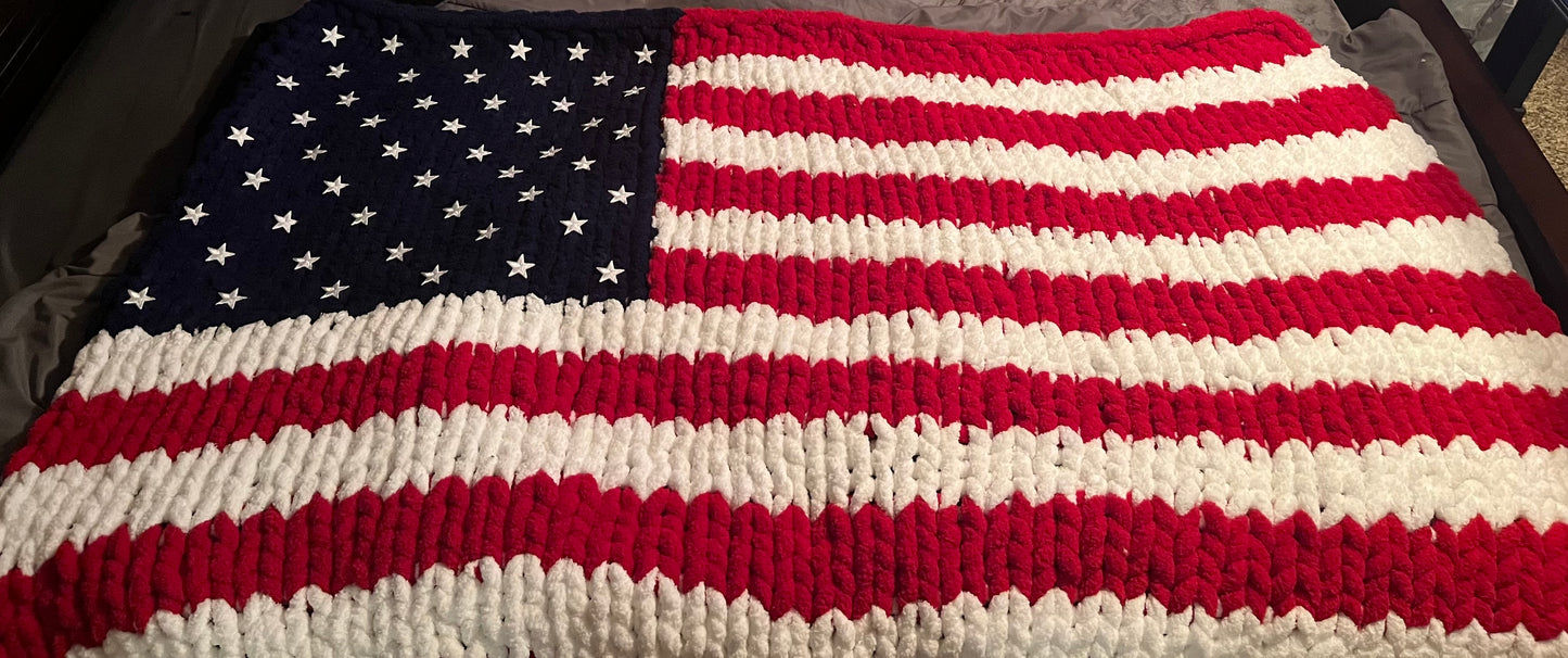 American Flag Lap Blanket